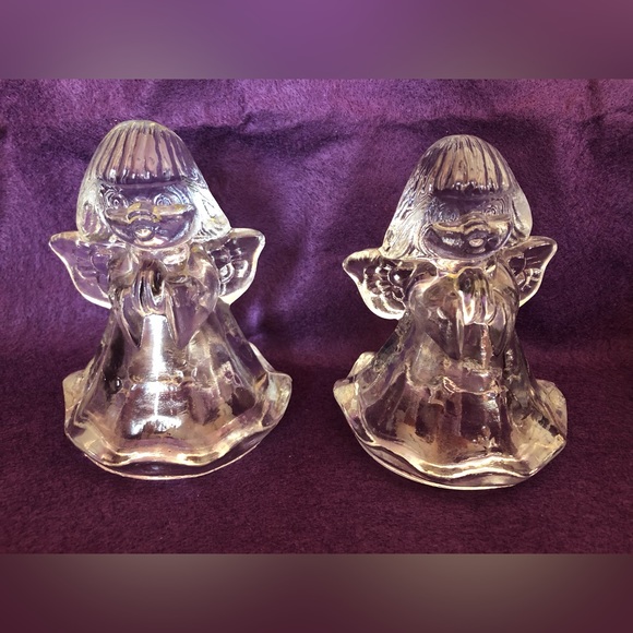 Pair of Glass Angels - Picture 1 of 3